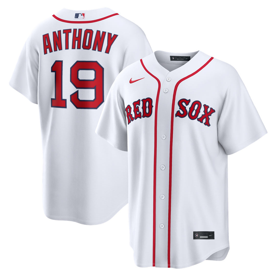 Boston Red Sox Roman Anthony Nike Home Replica Jersey - White MLB Team Jersey Baseball Fan Apparel