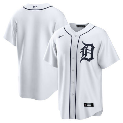 Detroit Tigers Nike Home Replica Team Jersey - White MLB Team Jersey Baseball Fan Apparel