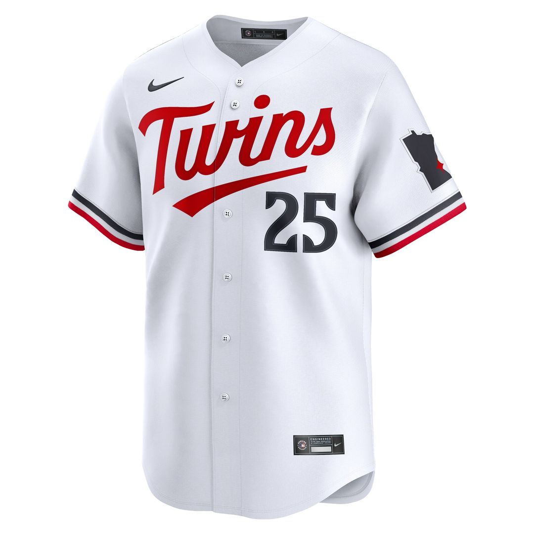 Minnesota Twins Byron Buxton Nike Home Limited Player Jersey - White MLB Team Jersey Baseball Fan Apparel