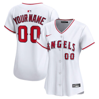 Los Angeles Angels Nike Women's Home Limited Custom Jersey - White MLB Team Jersey Baseball Fan Apparel
