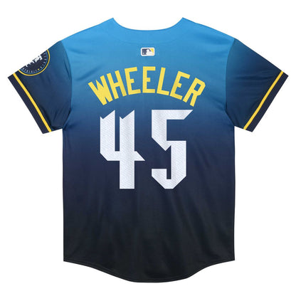 Philadelphia Phillies Zack Wheeler Nike Preschool 2024 City Connect Limited Player Jersey - Blue MLB Team Jersey Baseball Fan Apparel