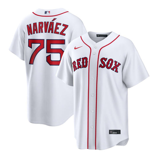 Boston Red Sox Carlos Narváez Nike Home Replica Jersey - White MLB Team Jersey Baseball Fan Apparel