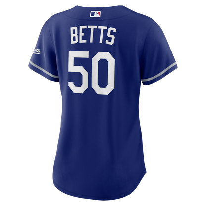 Los Angeles Dodgers Mookie Betts Nike Women's Alternate Stadium Jersey - Royal MLB Team Jersey Baseball Fan Apparel