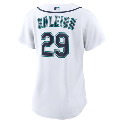 Seattle Mariners Cal Raleigh Nike Women's Home Replica Jersey - White MLB Team Jersey Baseball Fan Apparel