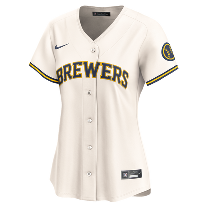 Milwaukee Brewers Nike Women's Home Limited Jersey - Cream MLB Team Jersey Baseball Fan Apparel