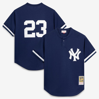 New York Yankees Don Mattingly Mitchell & Ness Authentic Batting Practice Jersey - Navy MLB Team Jersey Baseball Fan Apparel