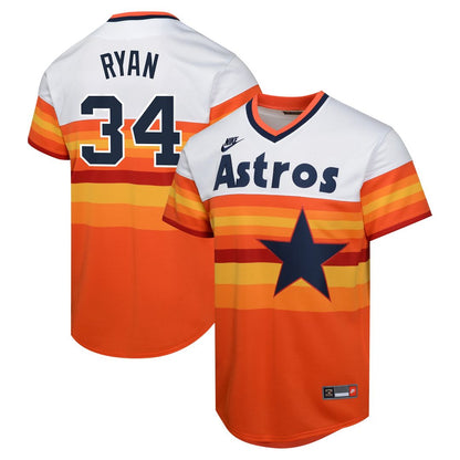 Houston Astros Nolan Ryan Nike Youth Cooperstown Limited Player Jersey - White MLB Team Jersey Baseball Fan Apparel