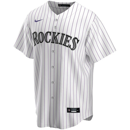 Colorado Rockies Nike Home Replica Custom Jersey - White MLB Team Jersey Baseball Fan Apparel