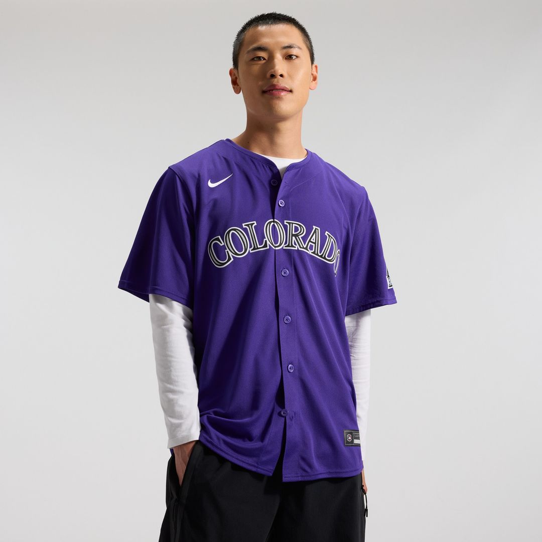 Colorado Rockies Nike Alternate Limited Jersey - Purple MLB Team Jersey Baseball Fan Apparel