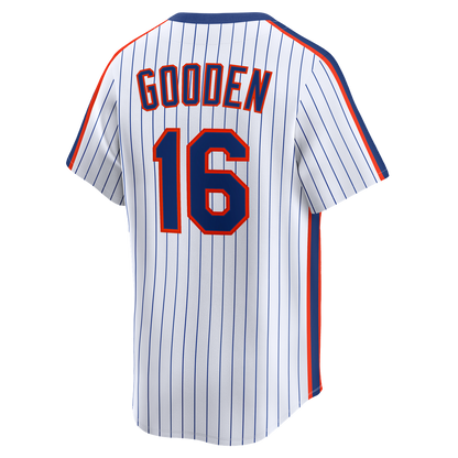 New York Mets Dwight Gooden Nike Cooperstown Limited Jersey - White MLB Team Jersey Baseball Fan Apparel
