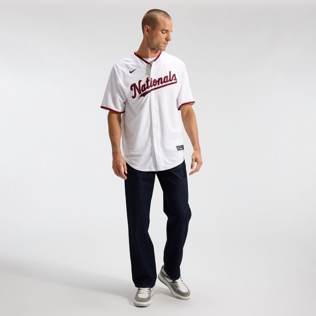 Washington Nationals CJ Abrams Nike Home Replica Jersey - White MLB Team Jersey Baseball Fan Apparel