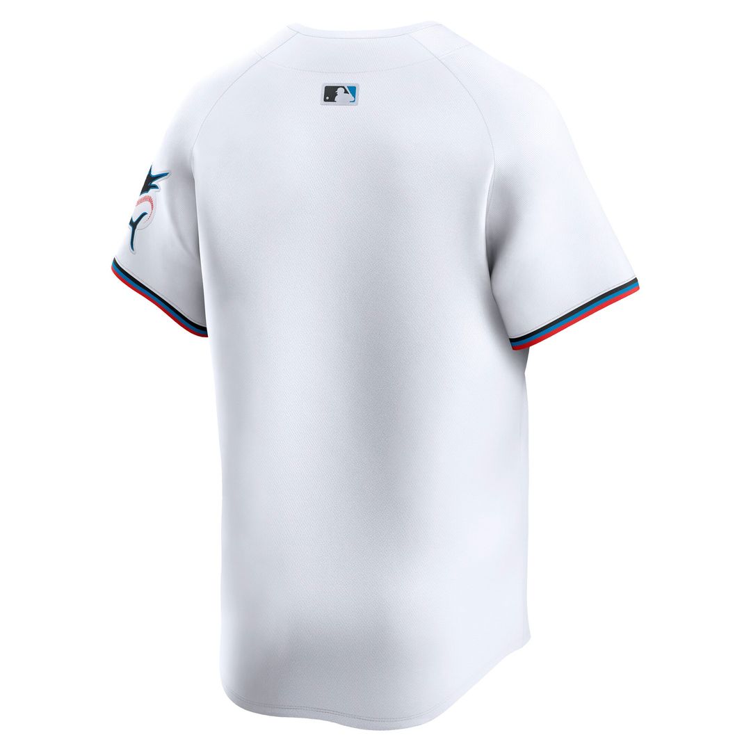 Miami Marlins Nike Home Replica Team Jersey - White MLB Team Jersey Baseball Fan Apparel