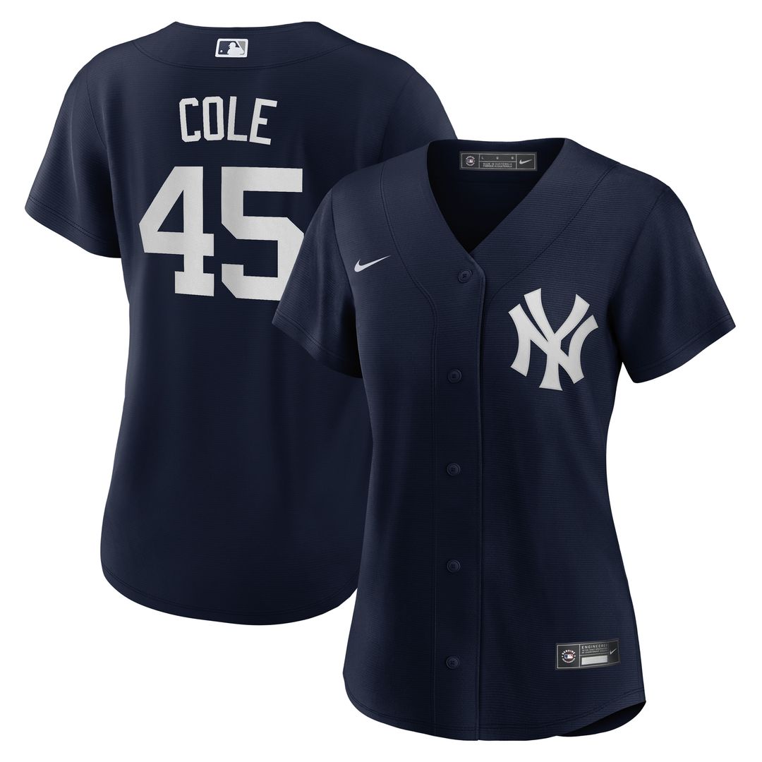 New York Yankees Gerrit Cole Nike Women's Home Replica Player Jersey - White MLB Team Jersey Baseball Fan Apparel