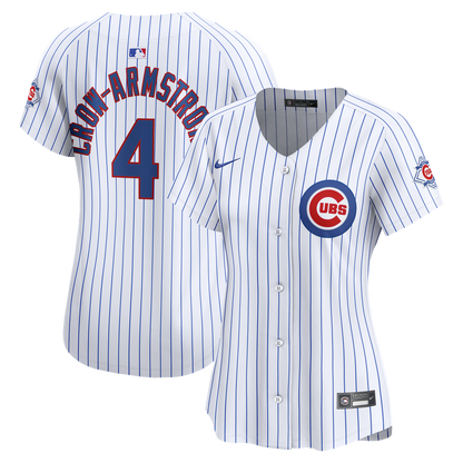 Chicago Cubs Pete Crow - Armstrong Nike Women's 150th Anniversary Limited Jersey - White MLB Team Jersey Baseball Fan Apparel