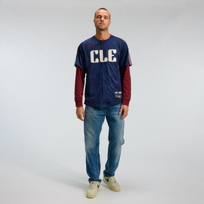 Cleveland Guardians Nike City Connect Limited Jersey - Navy MLB Team Jersey Baseball Fan Apparel
