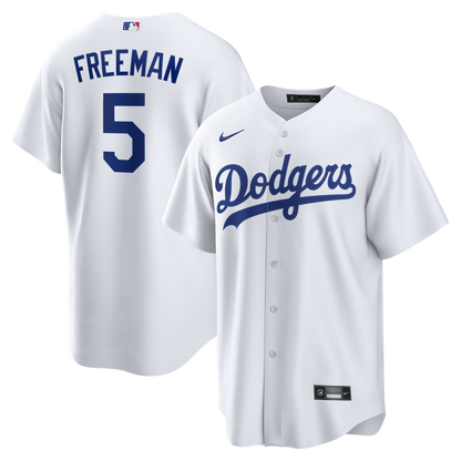 Los Angeles Dodgers Freddie Freeman Nike Home Replica Jersey - White MLB Team Jersey Baseball Fan Apparel