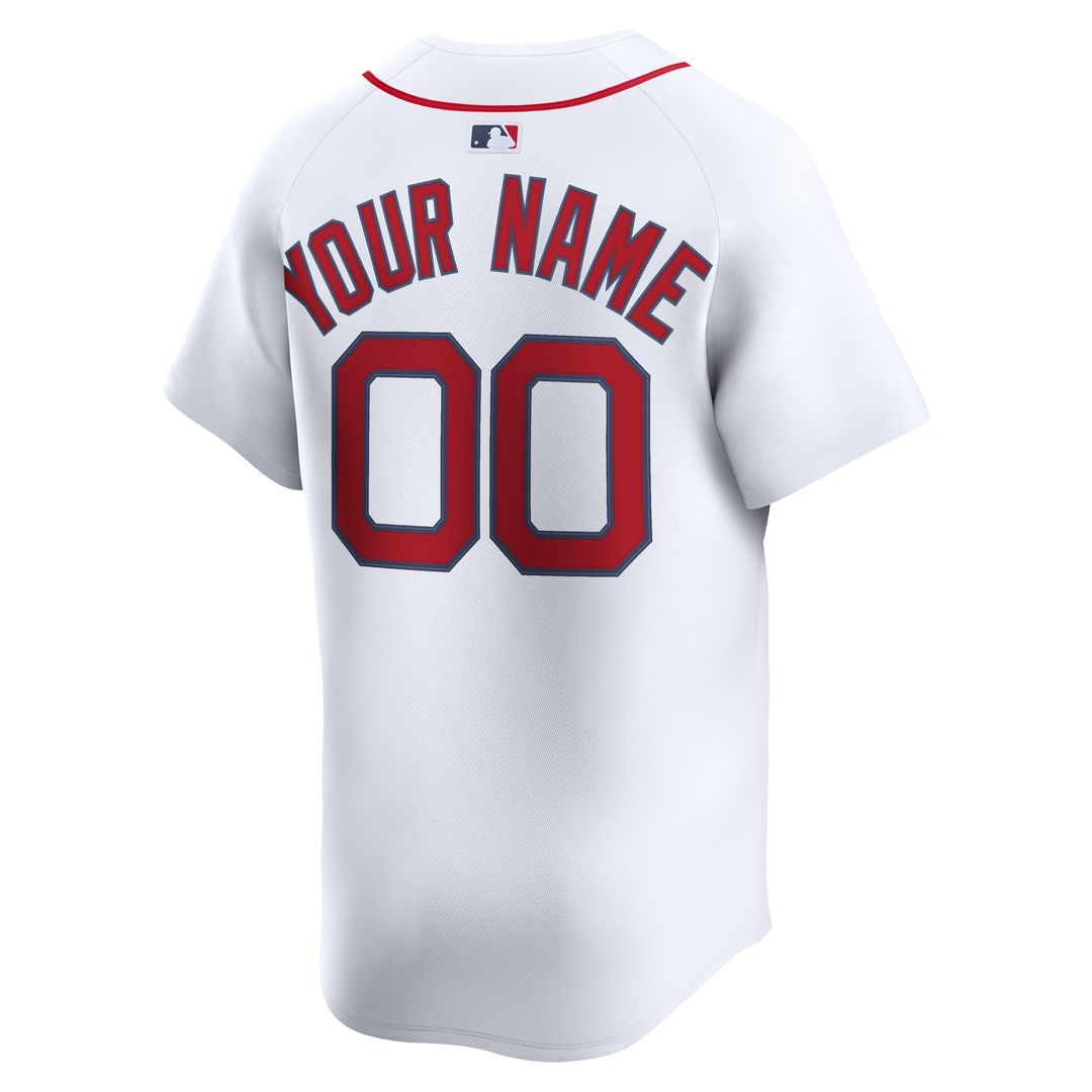 Boston Red Sox Nike Home Limited Custom Jersey - White MLB Team Jersey Baseball Fan Apparel