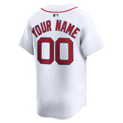 Boston Red Sox Nike Home Limited Custom Jersey - White MLB Team Jersey Baseball Fan Apparel