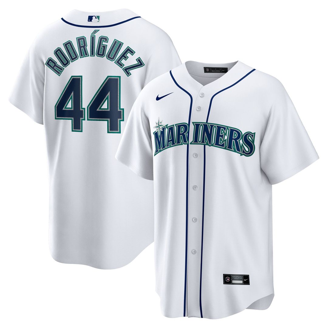 Seattle Mariners Julio Rodriguez Nike Home Replica Player Jersey - White MLB Team Jersey Baseball Fan Apparel