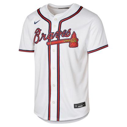 Atlanta Braves Ronald Acuña Jr. Nike Youth Home Limited Player Jersey - White MLB Team Jersey Baseball Fan Apparel