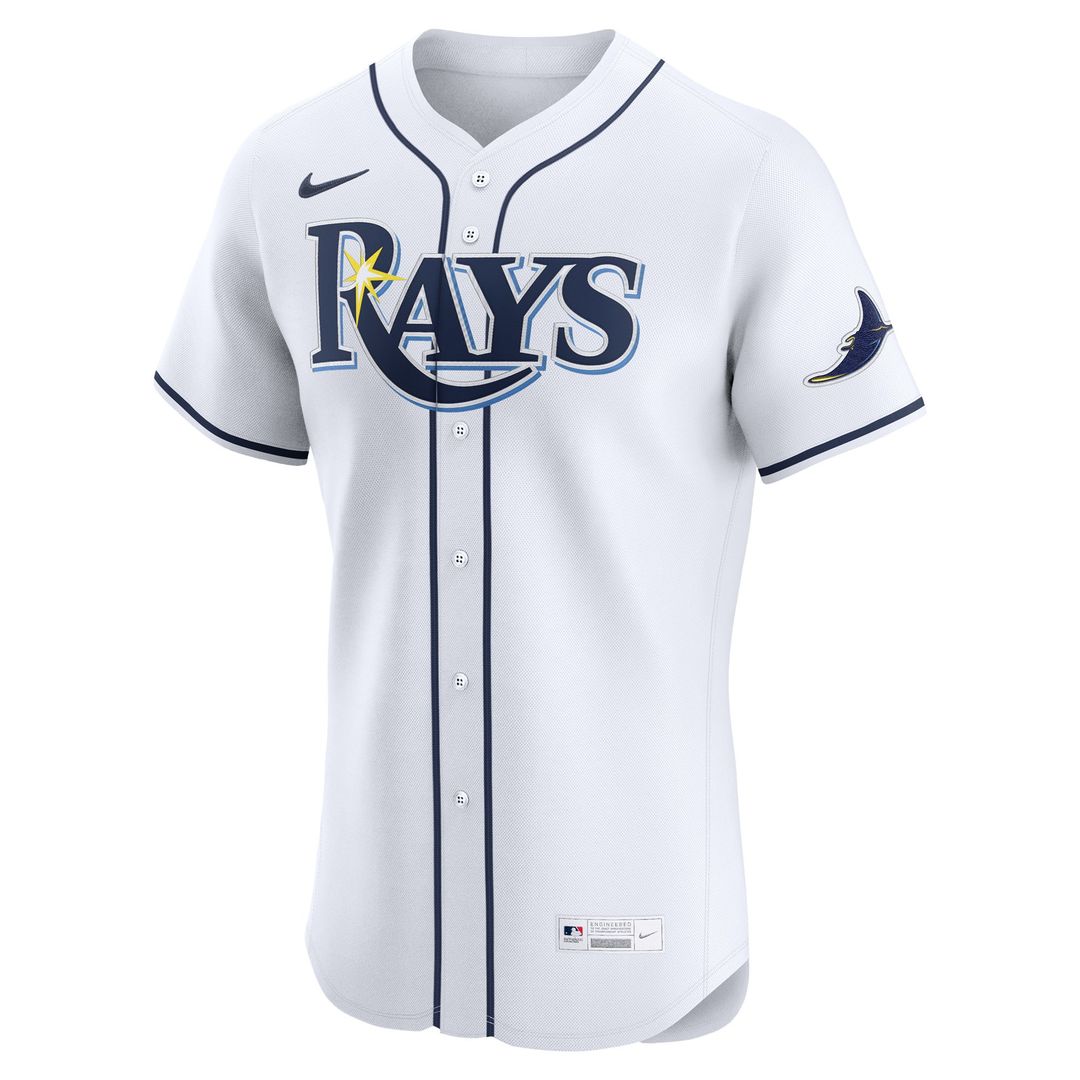 Tampa Bay Rays Nike Home Elite Jersey - White MLB Team Jersey Baseball Fan Apparel