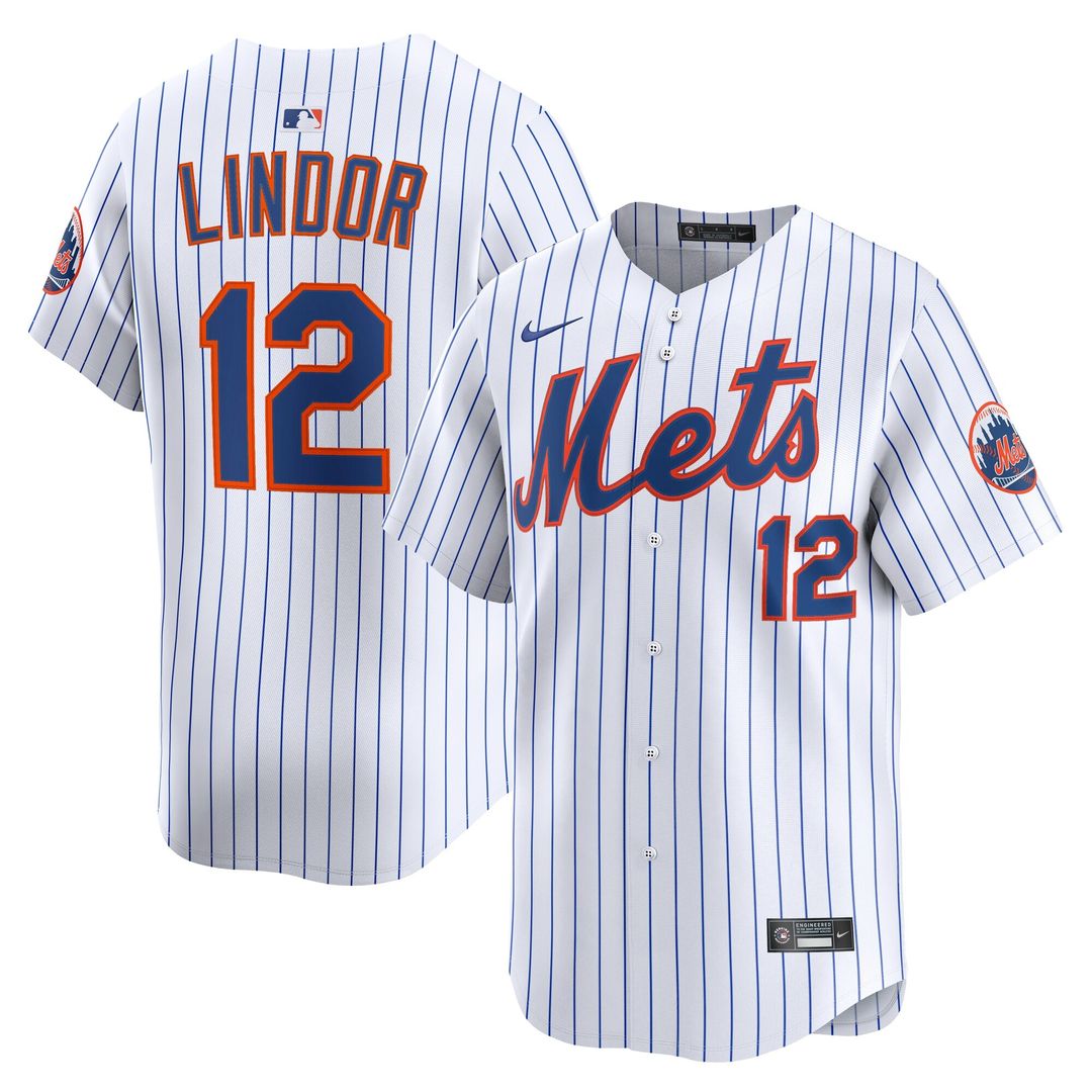 New York Mets Francisco Lindor Nike Alternate Limited Jersey - Black MLB Team Jersey Baseball Fan Apparel