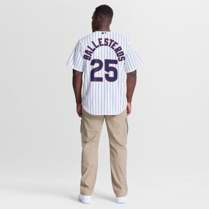 Chicago Cubs Moisés Ballesteros Nike Home Replica Jersey - White MLB Team Jersey Baseball Fan Apparel
