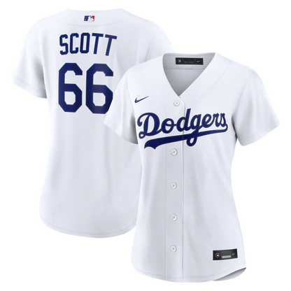 Los Angeles Dodgers Tanner Scott Nike Women's Home Replica Jersey - White MLB Team Jersey Baseball Fan Apparel