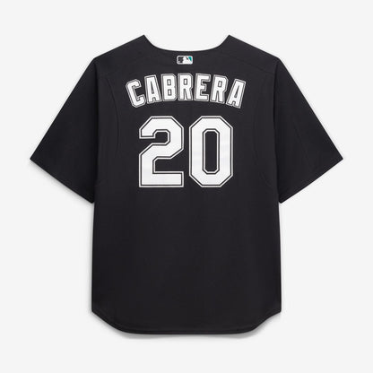 Miami Marlins Miguel Cabrera Mitchell & Ness Big & Tall Cooperstown Mesh Batting Practice Jersey - Black MLB Team Jersey Baseball Fan Apparel