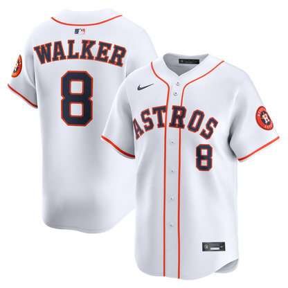 Houston Astros Christian Walker Nike Home Limited Player Jersey - White MLB Team Jersey Baseball Fan Apparel