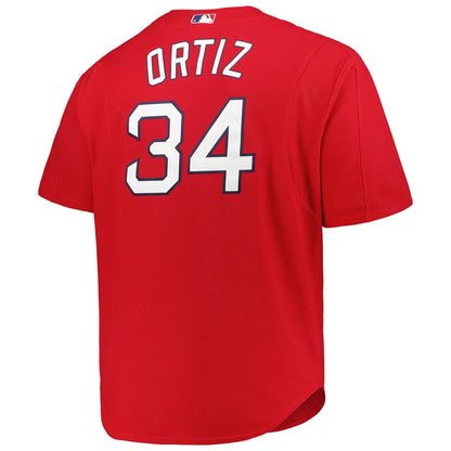 Boston Red Sox David Ortiz Mitchell & Ness Big & Tall Cooperstown Mesh Batting Practice Jersey - Red MLB Team Jersey Baseball Fan Apparel