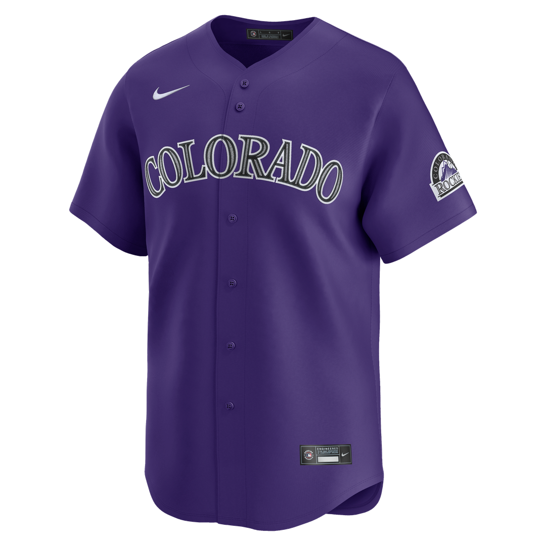 Colorado Rockies Nike Alternate Limited Jersey - Purple MLB Team Jersey Baseball Fan Apparel