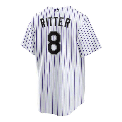 Colorado Rockies Ryan Ritter Nike Home Replica Jersey - White MLB Team Jersey Baseball Fan Apparel