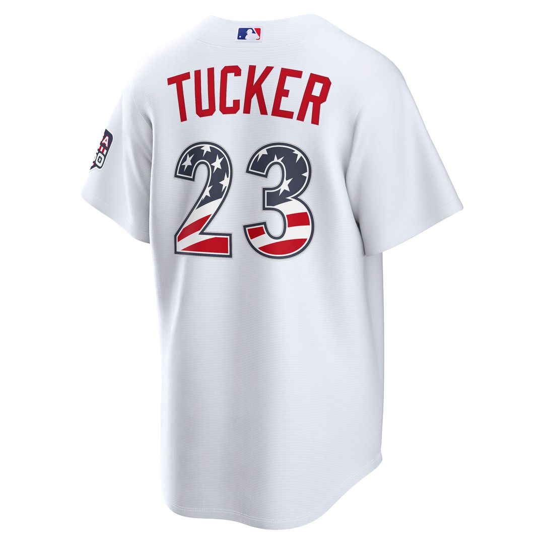 Los Angeles Dodgers Kyle Tucker Nike USA 250 Fourth of July Home Stadium Jersey - White MLB Team Jersey Baseball Fan Apparel