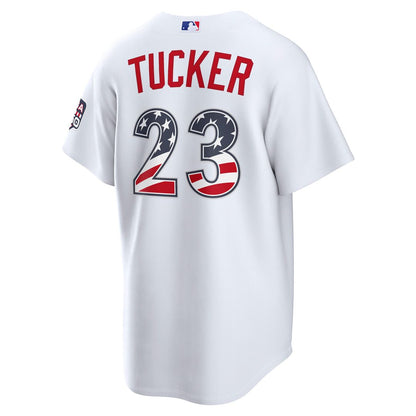 Los Angeles Dodgers Kyle Tucker Nike USA 250 Fourth of July Home Stadium Jersey - White MLB Team Jersey Baseball Fan Apparel
