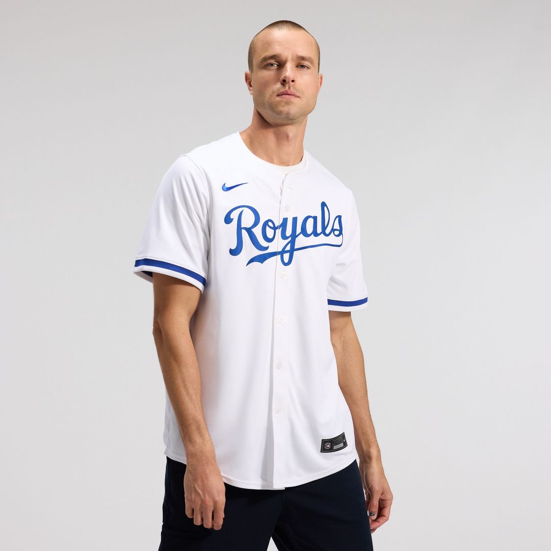 Kansas City Royals Nike Home Limited Jersey - White MLB Team Jersey Baseball Fan Apparel