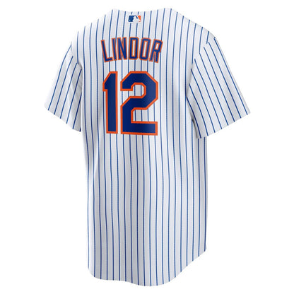 New York Mets Francisco Lindor Nike Home Replica Player Jersey - White MLB Team Jersey Baseball Fan Apparel