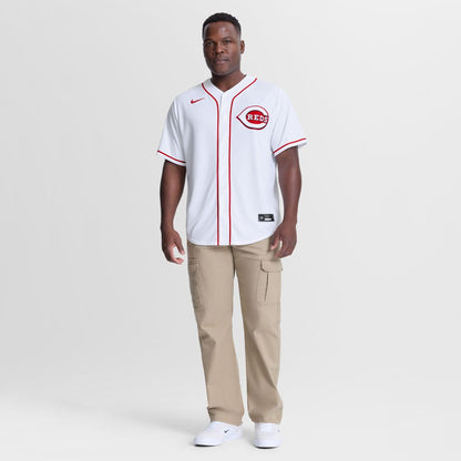 Cincinnati Reds Elly De La Cruz Nike Home Replica Jersey - White MLB Team Jersey Baseball Fan Apparel