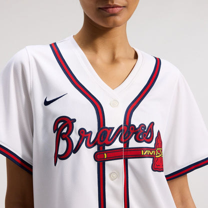 Atlanta Braves Nike Home Women's Limited Jersey - White MLB Team Jersey Baseball Fan Apparel