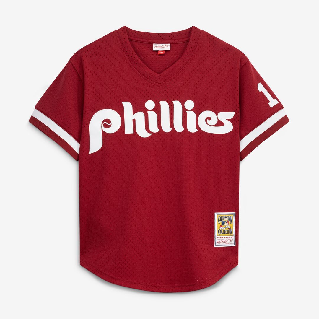 Philadelphia Phillies Darren Daulton Mitchell & Ness Authentic Batting Practice Jersey - Scarlet MLB Team Jersey Baseball Fan Apparel