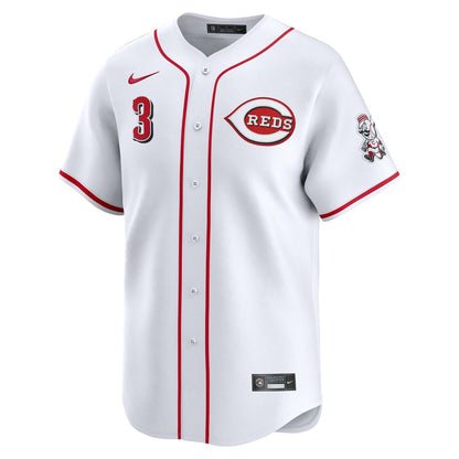 Cincinnati Reds Ke'Bryan Hayes Nike Home Limited Player Jersey - White MLB Team Jersey Baseball Fan Apparel