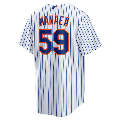 New York Mets Sean Manaea Nike Home Replica Jersey - White MLB Team Jersey Baseball Fan Apparel