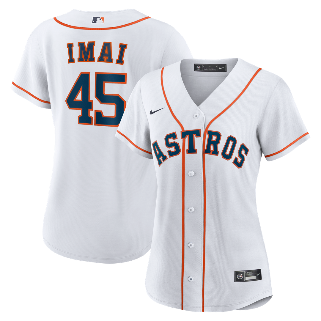 Houston Astros Tatsuya Imai Nike Women's Home Replica Jersey - White MLB Team Jersey Baseball Fan Apparel