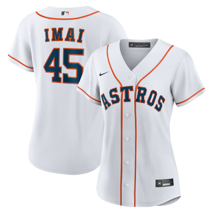 Houston Astros Tatsuya Imai Nike Women's Home Replica Jersey - White MLB Team Jersey Baseball Fan Apparel