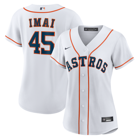 Houston Astros Tatsuya Imai Nike Women's Home Replica Jersey - White MLB Team Jersey Baseball Fan Apparel
