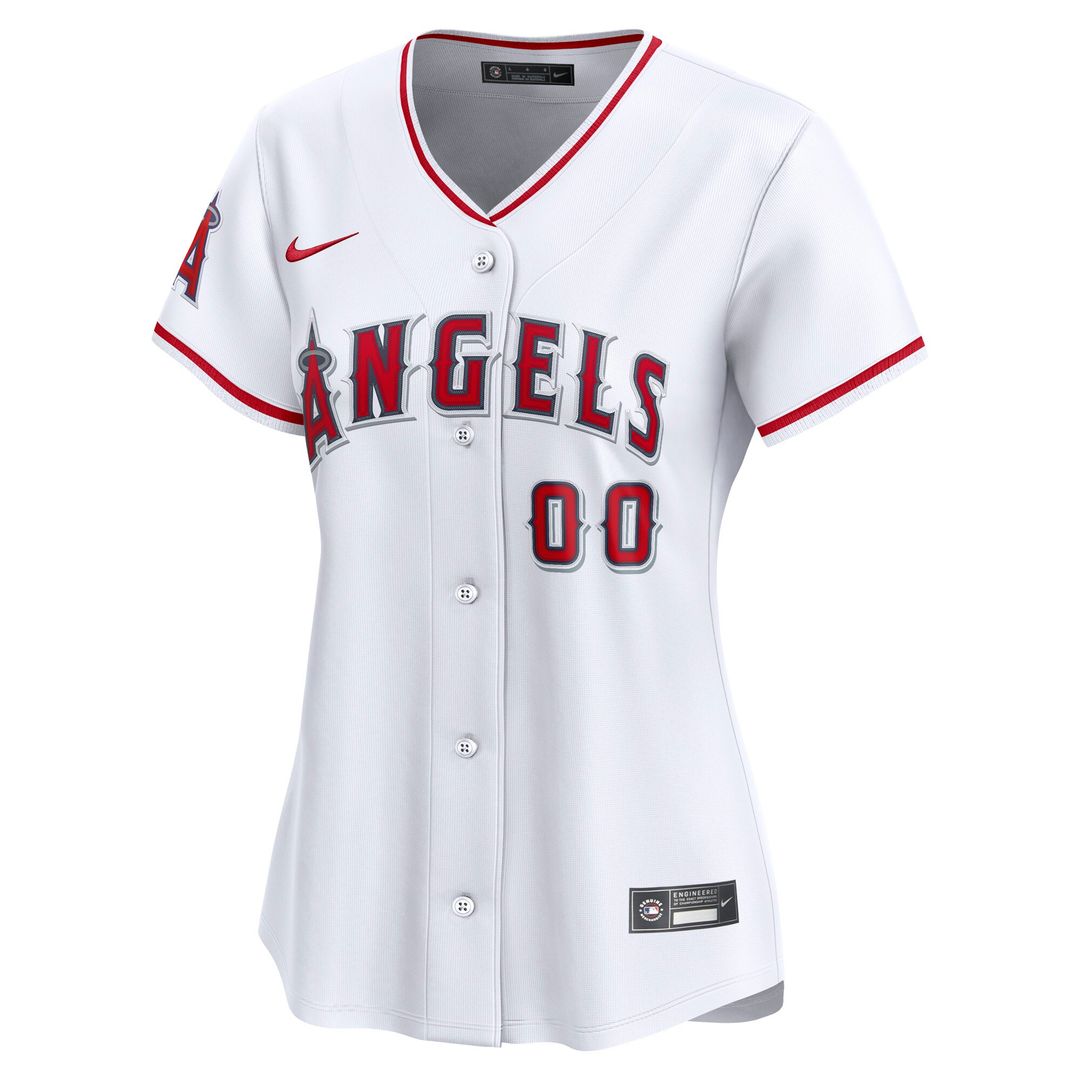 Los Angeles Angels Nike Women's Home Limited Custom Jersey - White MLB Team Jersey Baseball Fan Apparel