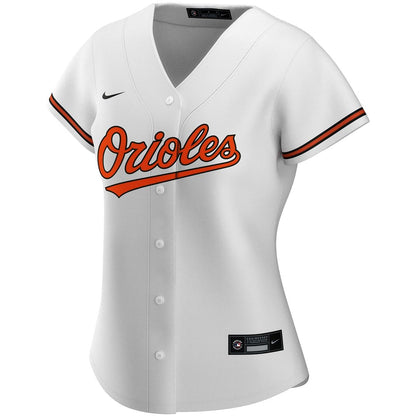 Baltimore Orioles Nike Women's Home Replica Custom Jersey - White MLB Team Jersey Baseball Fan Apparel