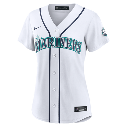 Seattle Mariners Nike Women's Home 50th Season Stadium Jersey - White MLB Team Jersey Baseball Fan Apparel