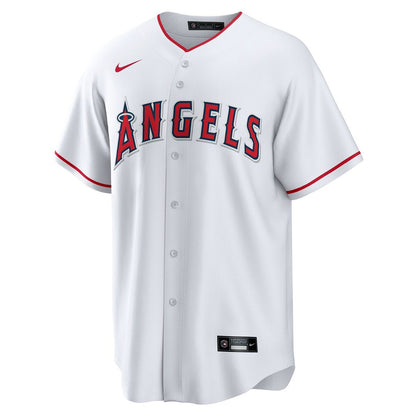 Los Angeles Angels Nolan Schanuel Nike Home Replica Jersey - White MLB Team Jersey Baseball Fan Apparel
