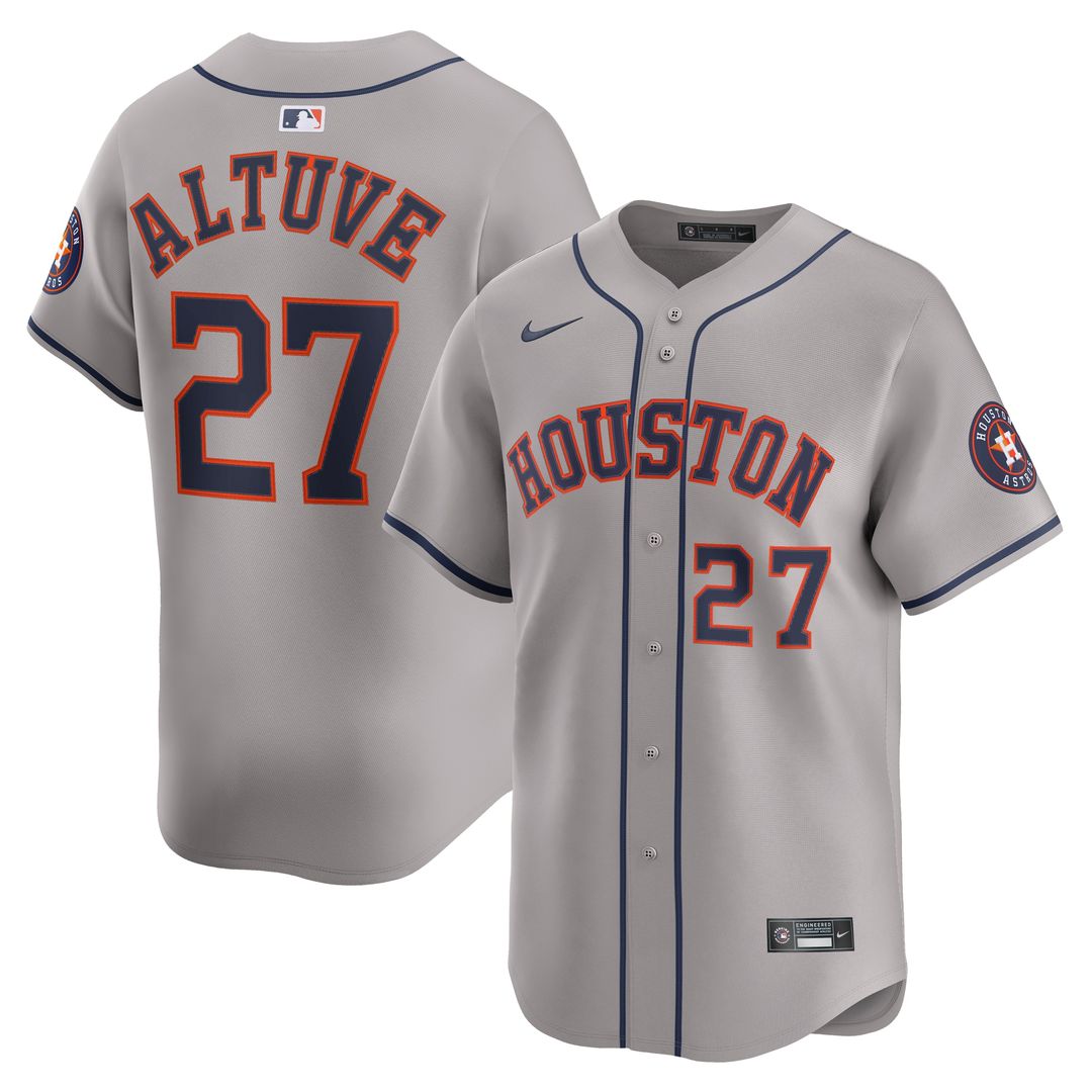 Houston Astros Jose Altuve Nike Home Limited Player Jersey - White MLB Team Jersey Baseball Fan Apparel